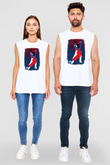 Tango Beyaz Unisex Kolsuz Tişört