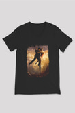 Tango Siyah Unisex V Yaka Tişört T-Shirt