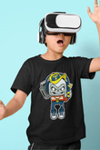 Task Master Skull Boombox Baskılı Unisex Siyah Çocuk Tişört
