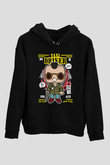 Taxi Driver Baskılı Unisex Siyah Hoodie