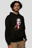 Taylor Swift Baskılı Baskılı Unisex Siyah Hoodie
