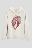 Taylor Swift Baskılı Beyaz Unisex Kapüşonlu Sweatshirt