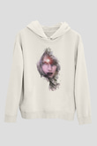 Taylor Swift Baskılı Beyaz Unisex Kapüşonlu Sweatshirt
