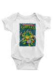 Teenage Mutant Ninja Turtles Ninja Kaplumbağalar Beyaz Bebek Body - Zıbın