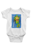 Teenage Mutant Ninja Turtles Ninja Kaplumbağalar Beyaz Bebek Body - Zıbın