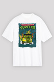 Teenage Mutant Ninja Turtles Ninja Kaplumbağalar Beyaz Unisex Tişört T-Shirt