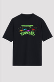 Teenage Mutant Ninja Turtles Ninja Kaplumbağalar Siyah Unisex Tişört