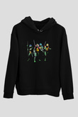 Teenage Mutant Ninja Turtles Ninja Kaplumbağalar Siyah Unisex Hoodie