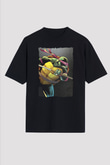 Teenage Mutant Ninja Turtles Ninja Kaplumbağalar Siyah Unisex Tişört T-Shirt