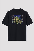 Teenage Mutant Ninja Turtles Ninja Kaplumbağalar Siyah Unisex Tişört