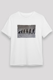 Telefona Evrim Baskılı Unisex Beyaz Tişört - Tshirt