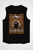 Temel Reis Popeye Baskılı Unisex Siyah  Kolsuz Tişört