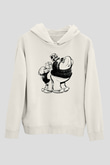 Temel Reis ve Kaba SakalBeyaz  Unisex Hoodie