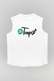Tempest Beyaz Unisex  Kolsuz Tişört