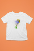 Tenis Baskılı Unisex Beyaz Çocuk Tişört - Tshirt