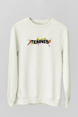 Tenis Beyaz Unisex Sweatshirt