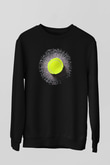 Tenis Siyah Unisex Sweatshirt