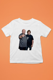 Teracious D Baskılı Beyaz Unisex Beyaz Çocuk Tişört - Tshirt