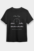 Terazi Burcu Baskılı Unisex Siyah Tişört - Tshirt