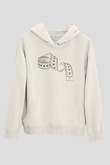 Terzi Beyaz Unisex Hoodie
