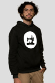 Terzi Siyah Unisex Kapşonlu Sweatshirt