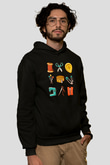 Terzi Siyah Unisex Kapşonlu Sweatshirt