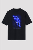 Testosteron Molekülü Neon Baskılı Unisex Oversize Tişört - Tshirt