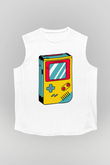 Tetris Beyaz Unisex  Kolsuz Tişört