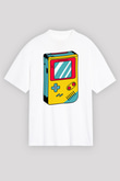 Tetris Beyaz Unisex Tişört