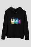 Tetris Siyah Unisex Hoodie