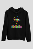 Tetris Siyah Unisex Hoodie