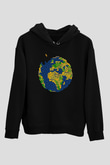 Tetris Siyah Unisex Hoodie
