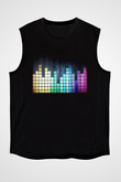 Tetris Siyah Unisex Kolsuz Tişört