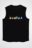 Tetris Siyah Unisex Kolsuz Tişört