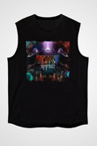 Tetris Siyah Unisex Kolsuz Tişört
