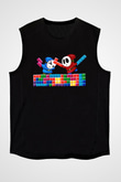 Tetris Siyah Unisex  Kolsuz Tişört