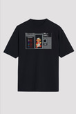 Tetris Siyah Unisex Oversize Tişört