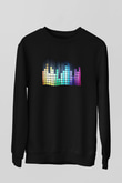 Tetris Siyah Unisex Sweatshirt