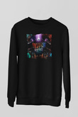Tetris Siyah Unisex Sweatshirt