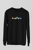 Tetris Siyah Unisex Sweatshirt
