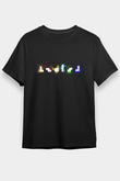 Tetris Siyah Unisex Tişört T-Shirt