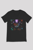 Tetris Siyah Unisex V Yaka Tişört