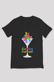 Tetris Siyah Unisex  V Yaka Tişört