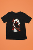 Texas Chain Saw Massacre Baskılı Siyah Unisex Çocuk Tişört