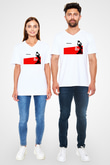 Texas Chain Saw Massacre Beyaz Unisex V Yaka Tişört