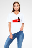 Texas Chain Saw Massacre Beyaz Unisex V Yaka Tişört
