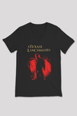 Texas Chain Saw Massacre Siyah Unisex  V Yaka Tişört