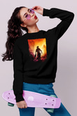 Texas Chain Saw Massacre Siyah Unisex  Sweatshirt