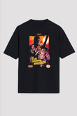 Texas Chain Saw Massacre Siyah Unisex Oversize Tişört