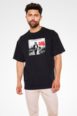 Texas Chain Saw Massacre Siyah Unisex Oversize Tişört